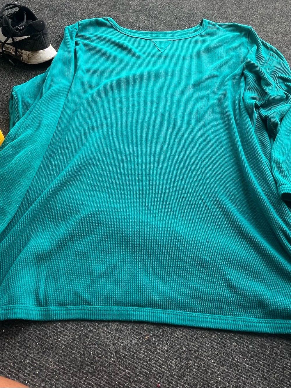 Women’s Long-Sleeve Ribbed Tee - Teal